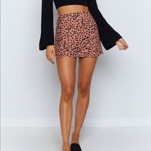 beginning boutique mini skirt